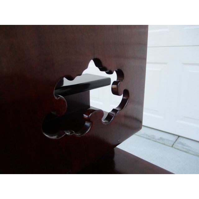 Antique Chinese Hongmu Fretwork - Key Patterned Display or Etagere For Sale - Image 4 of 12