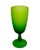 A striking set of 11 Italian satin-finish art glass goblets in a vibrant, luminous green, attributed to Carlo Moretti....