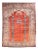Antique Rust Heriz Persian Area Rug For Sale