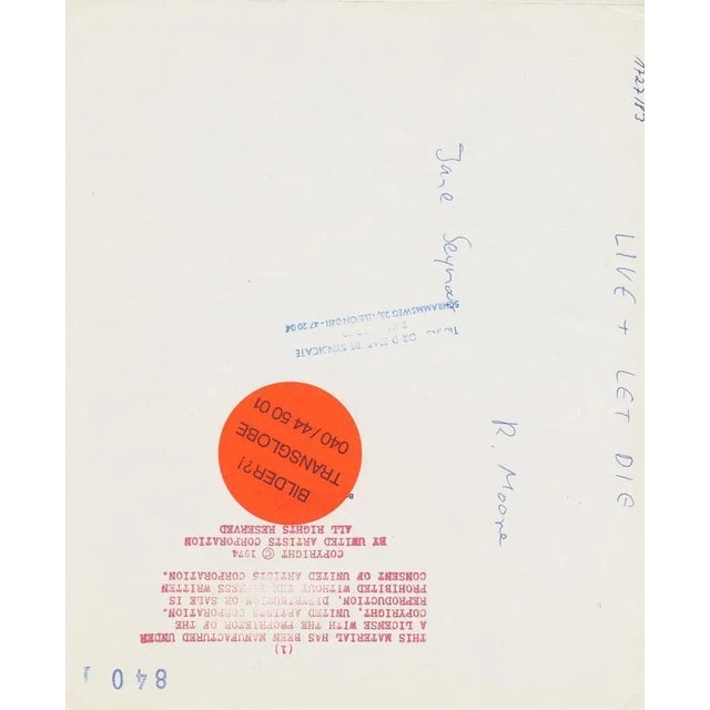 James Bond: Live and Let Die, 1973, Photographic Print For Sale - Image 3 of 4