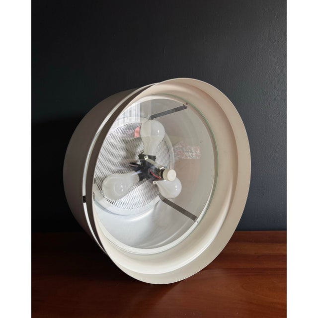 Large Vintage Hanging Dome Pendant by Lightolier For Sale In Philadelphia - Image 6 of 8