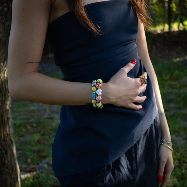 Love & Luck Evil Eye Beaded Bracelet Set For Sale - Image 4 of 9