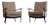 Pair of Sculptural Lounge Chairs in Teddy Wool, Circa 1970s For Sale