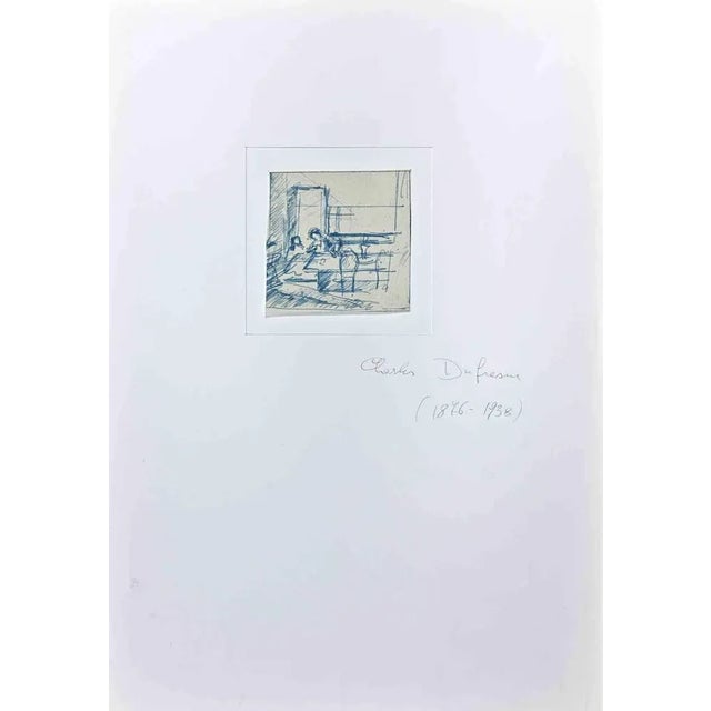 Two Figures is an Original Pen Drawing realized by Charles Dufresne (1876-1938). The little artwork is in good condition,...