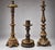 Rare 17th Century Italian Baroque Giltwood Candlesticks For Sale - Image 10 of 11