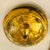 1960s Mid Century Modern Oscar Torlasco Lumi Golden Crystal Flush Ceiling Lamp For Sale - Image 15 of 18
