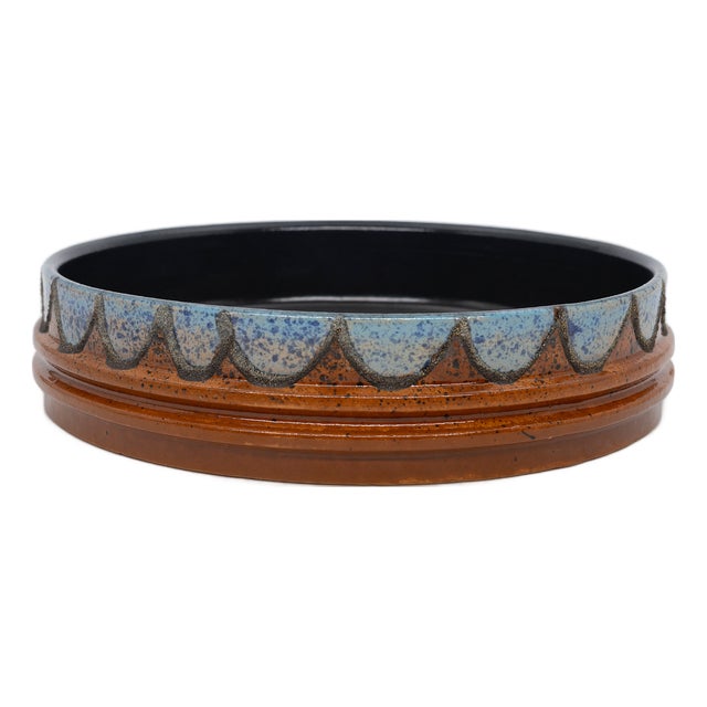 Vintage Scandinavian Ceramic Bowl For Sale