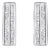 Diamond Baguette Earrings 1.25cttw 14k White Gold, 2 Pieces For Sale
