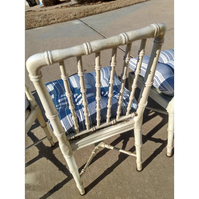 1970s Vintage Hibriten Bernhardt Bamboo Set Four Bamboo Chairs Quality High End For Sale In Atlanta - Image 6 of 7