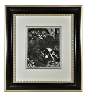 Marc Chagall, l' Avare Qui a Perdu son Tresor, From the suite Les Fables De La Fontaine, 1927