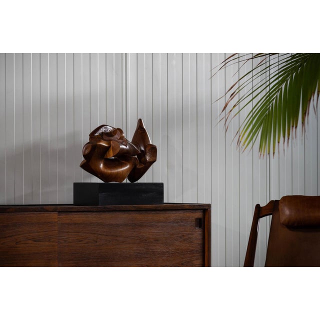 Fantastic sculpture by joaquin garcia donaire made in his own atelier in spain, 1960s. This abstract sculpture is made...