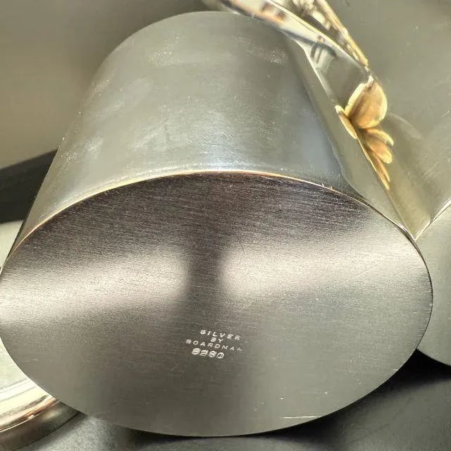 Mid-Century Silver by Boardman, Modernist Coffee Service With Tray, Six Piece Set For Sale - Image 10 of 18