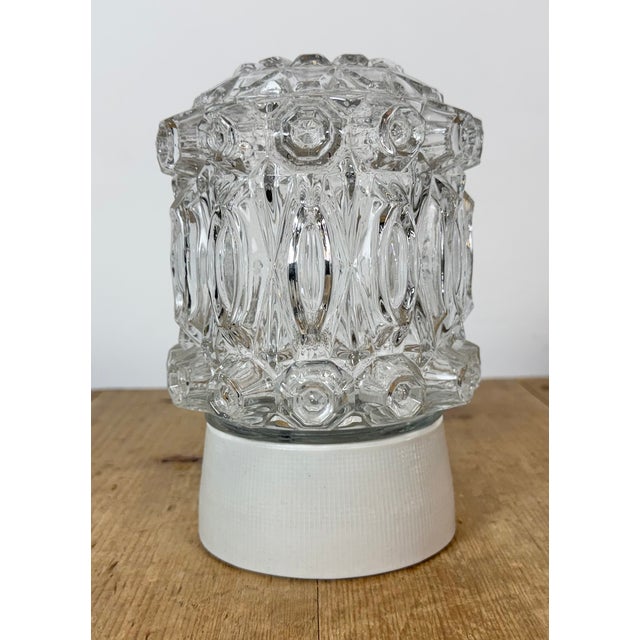 Vintage White Porcelain Ceiling Light, 1970s For Sale - Image 4 of 13