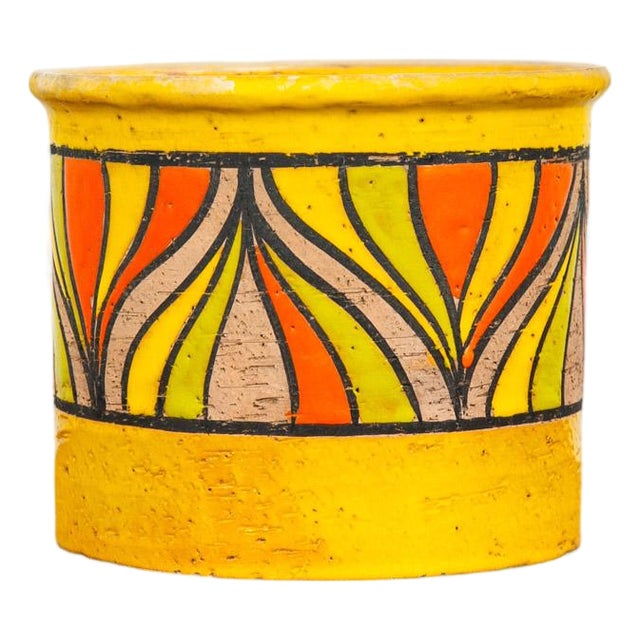 Mid Century Modern Ceramic Bitossi Rosenthal Netter Italy Yellow Onion Round For Sale