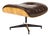 Mid Century Vintage Rosewood 671 Ottoman — Charles Eames for Herman Miller — Original Brown Leather For Sale