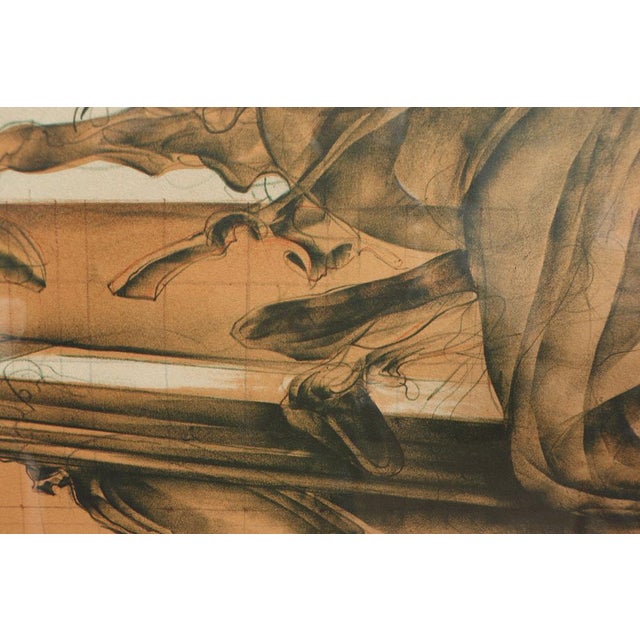 Claude Weisbuch, Surrealist Scene, 1972, Lithograph, Framed For Sale - Image 12 of 17