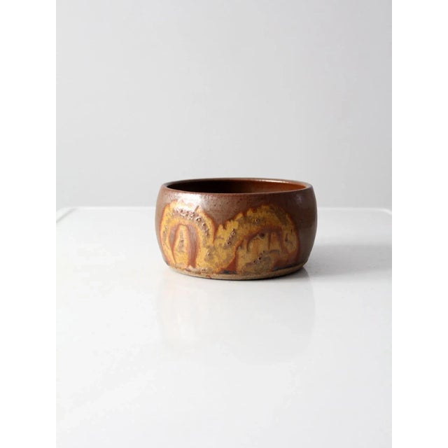 Vintage Studio Pottery Bowl For Sale - Image 9 of 9