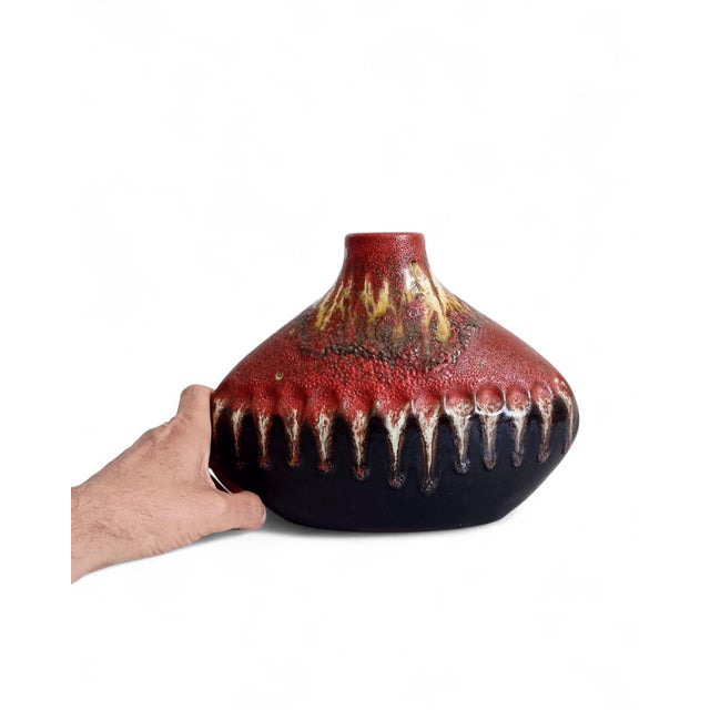 Sculptural West German Art Pottery Vase by Carstens Tönnieshof, 1950s For Sale - Image 10 of 18