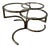 Mid-Century Morex Swivel Coffee Table in Glass and Chrome-Plated Steel attributed to Milo Baughman, 1970s For Sale