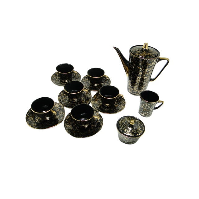 1970s Vintage Polish Coffee Set, 1970s, Set of 15 For Sale - Image 5 of 8