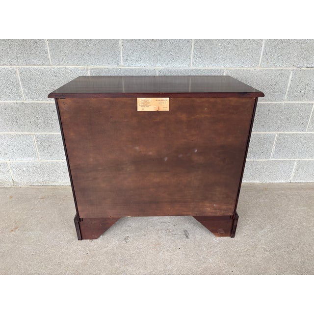 Brown (B) Henkel Harris Mahogany Bracket Foot 4 Drawer Bachelor Chest For Sale - Image 8 of 12