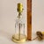 Vintage Faceted Glass Accent Lamp With Brass Base – Hollywood Regency Style For Sale - Image 9 of 9