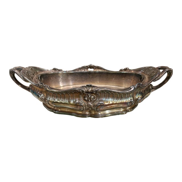 Victor Saglier (French, 1809-1894) Silvered Bronze Centerpiece or Planter For Sale