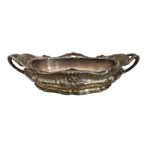 Victor Saglier (French, 1809-1894) Silvered Bronze Centerpiece or Planter