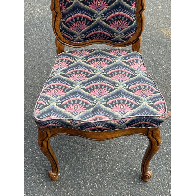 Mid 20th Century Solid Oak French Country Dining Chairs - Set of 6 For Sale - Image 4 of 11
