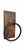 Dark Green Vintage Railroad Lantern Wall Sconce on Rustic Wood Mounts (Pair) For Sale - Image 8 of 10