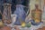 Contemporary 1990s Vintage Still Life Oil Painting by Unknown Artist For Sale - Image 3 of 10