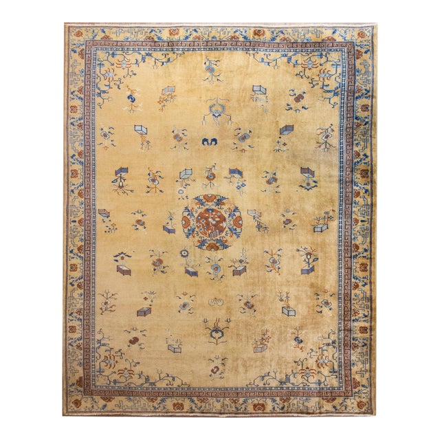 Early 20th Century Chinese Peking Rug For Sale