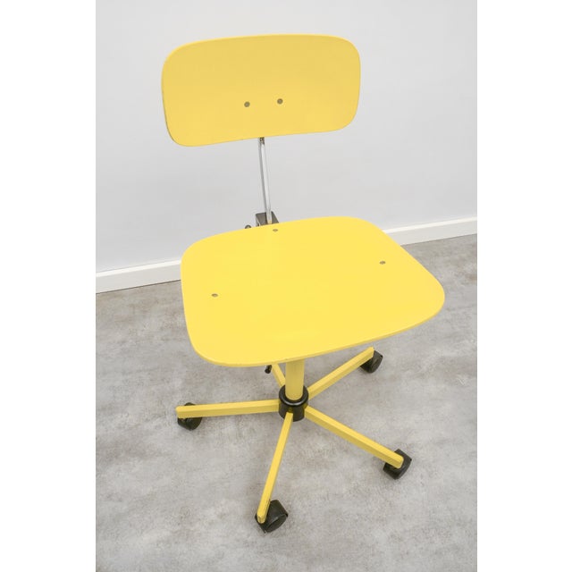 Industrial Vintage Danish Drafting Chairs by Jørgen Rasmussen for Rabami, 1975, Set of 5 For Sale - Image 3 of 13