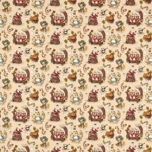 Sanderson Alice in Wonderland Fabric in Caramel