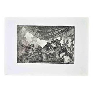 Francisco Goya, Disparate Claro, Etching, 1864 For Sale