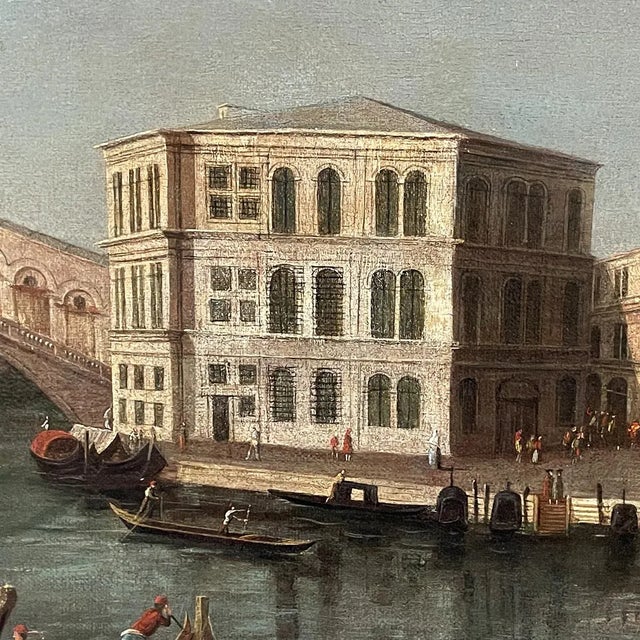 Francesco Tironi, View of Venice, 1700s, Oil on Canvas, Framed For Sale - Image 8 of 12