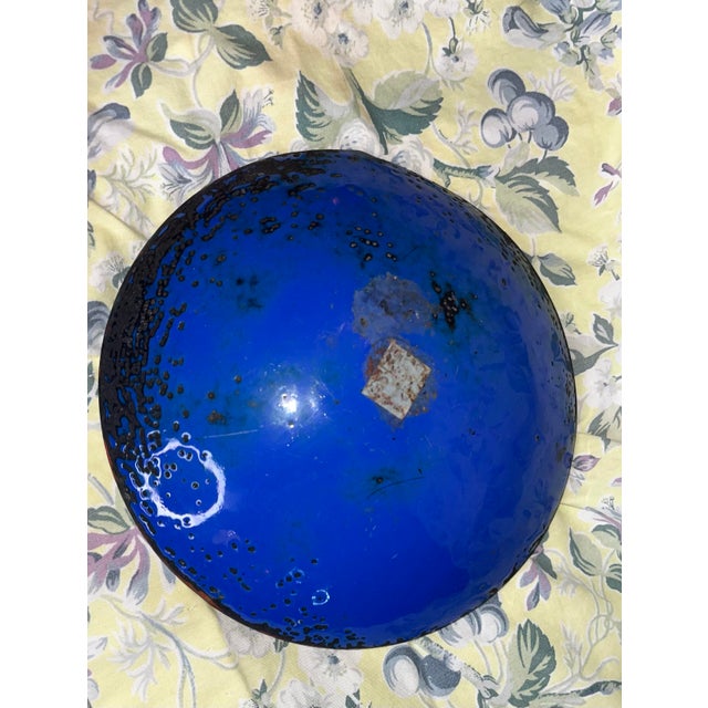 1960s Mid-Century Drip Glaze Pattern Cloisonné Bowl For Sale - Image 4 of 6