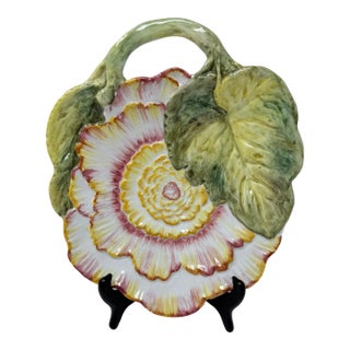 Vintage Chelsea House Hand-Painted Porcelain Peony Dish After 18th-Century Chelsea For Sale