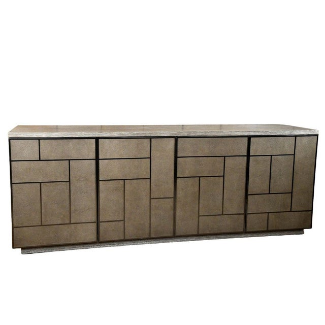 Faux Shagreen Sideboard For Sale In New York - Image 6 of 6