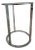 Small Chrome Plated Steel Side Table MaxAlto for B&b Italia For Sale