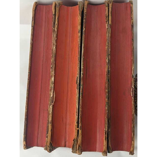 Antique London Quarterly Review Books – Set of 4 Decorative Leather-Bound Volumes For Sale - Image 9 of 13
