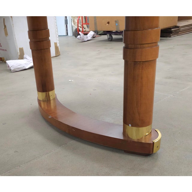 Attributed to Hickory White Genesis Banded and Inlaid Maple Extension Dining Table For Sale - Image 12 of 17