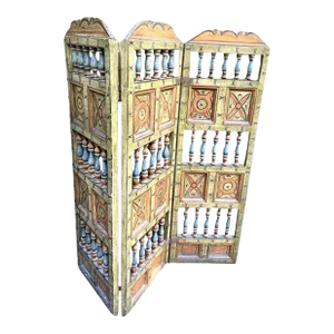 Extraordinary Antique Painted 18th Century Spanish Colonial Room Divider From Mexico