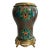 Vintage Asian Cloisonné Enamel Vase on Ornate Gilt Metal Base For Sale