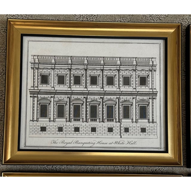 Set of 4 Vintage Historical Buildings frmed in a set of 4 First Image - The Banqueting House is the only remaining...