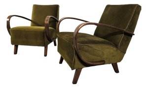 Vintage Armchairs from Jindrich Halabala, 1940s, Set of 2