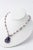 Gemstone Les Bernard Amethyst and Pearl Frog Necklace For Sale - Image 7 of 9