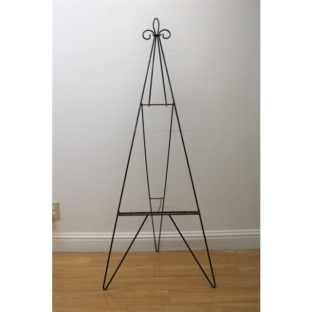 Metal Iron Easel W/ Tri Circle Top For Sale - Image 7 of 7