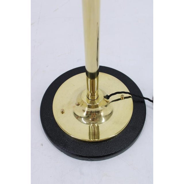 1980s Brass and Glass Floor Lamp, 1980s For Sale - Image 5 of 16
