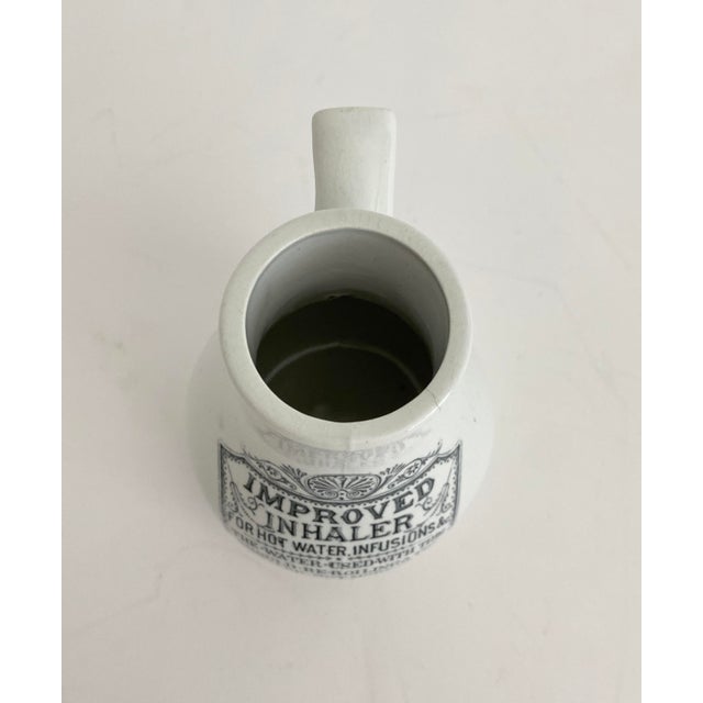 Ceramic English Ironstone Inhaler Vase For Sale - Image 7 of 8
